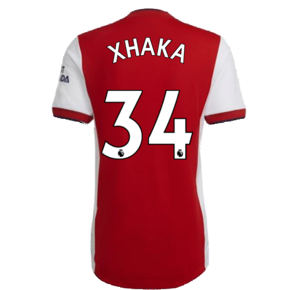 2021-2022 Arsenal Authentic Home Shirt (XHAKA 34)