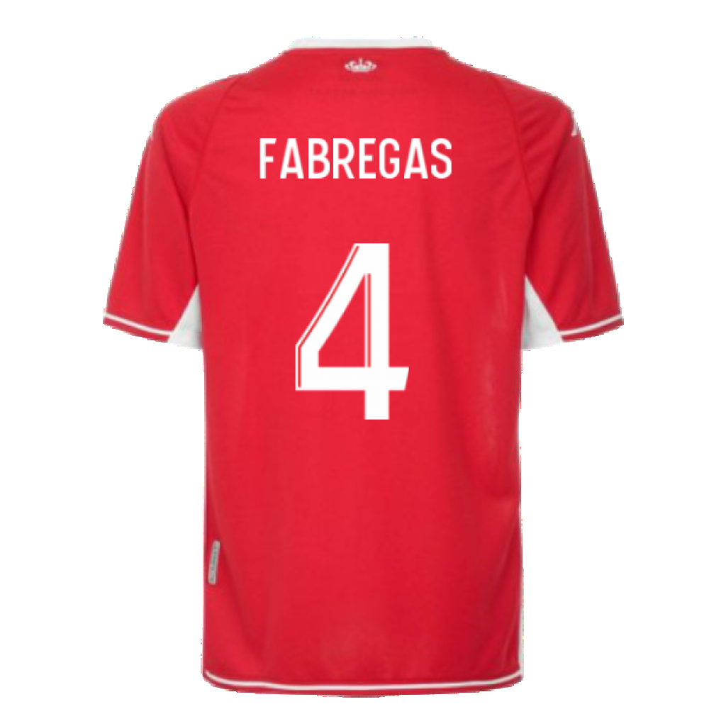 2021-2022 AS Monaco Home Shirt (FABREGAS 4)