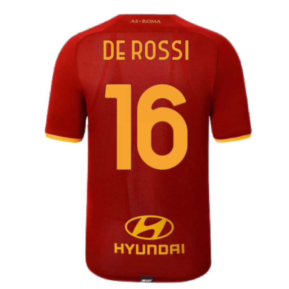 2021-2022 AS Roma Home Shirt (DE ROSSI 16)