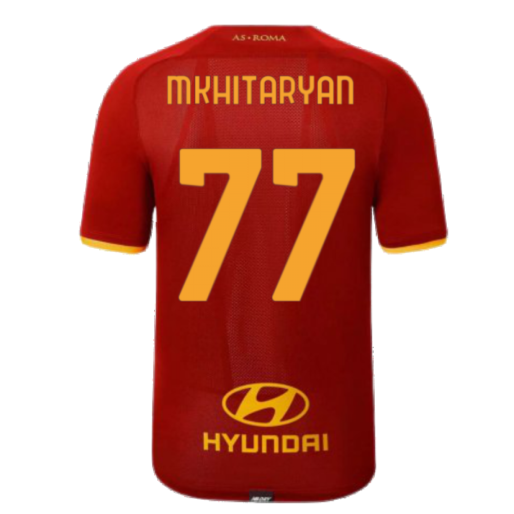 2021-2022 AS Roma Home Shirt (MKHITARYAN 77)