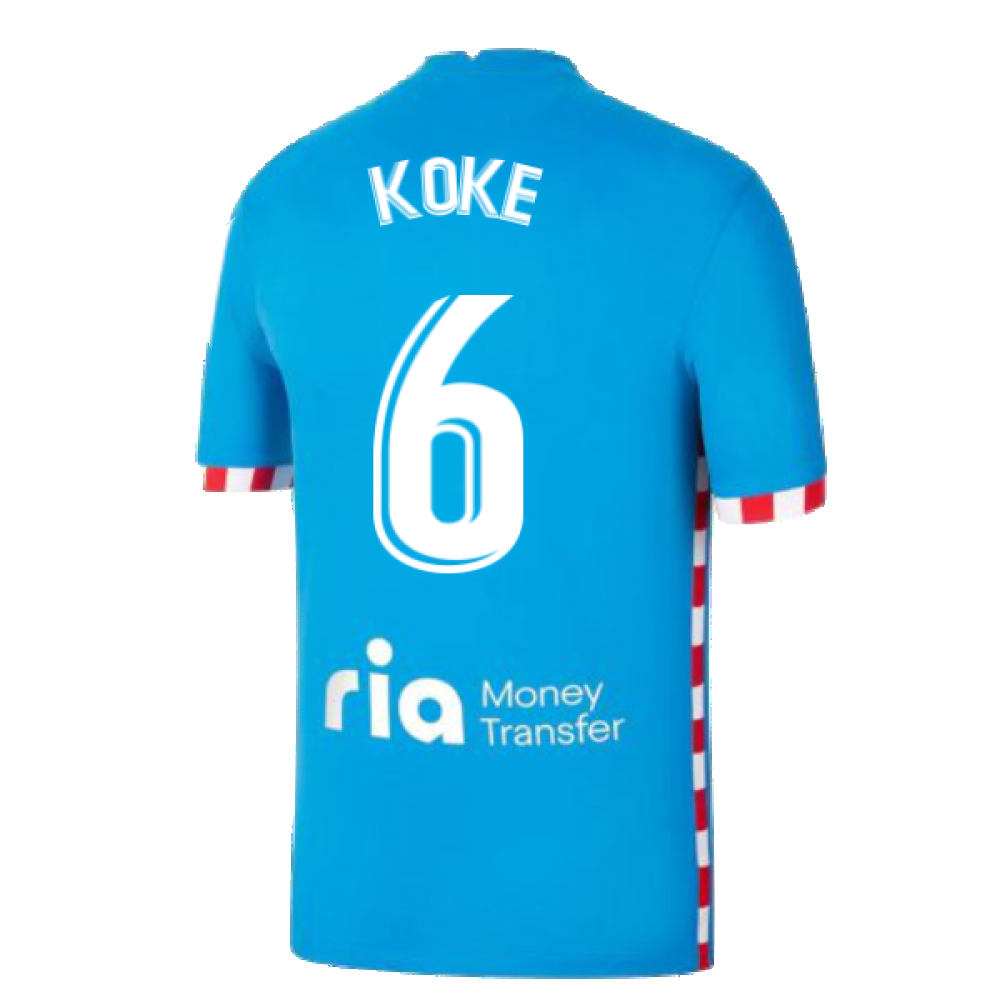 2021-2022 Atletico Madrid 3rd Shirt (KOKE 6)