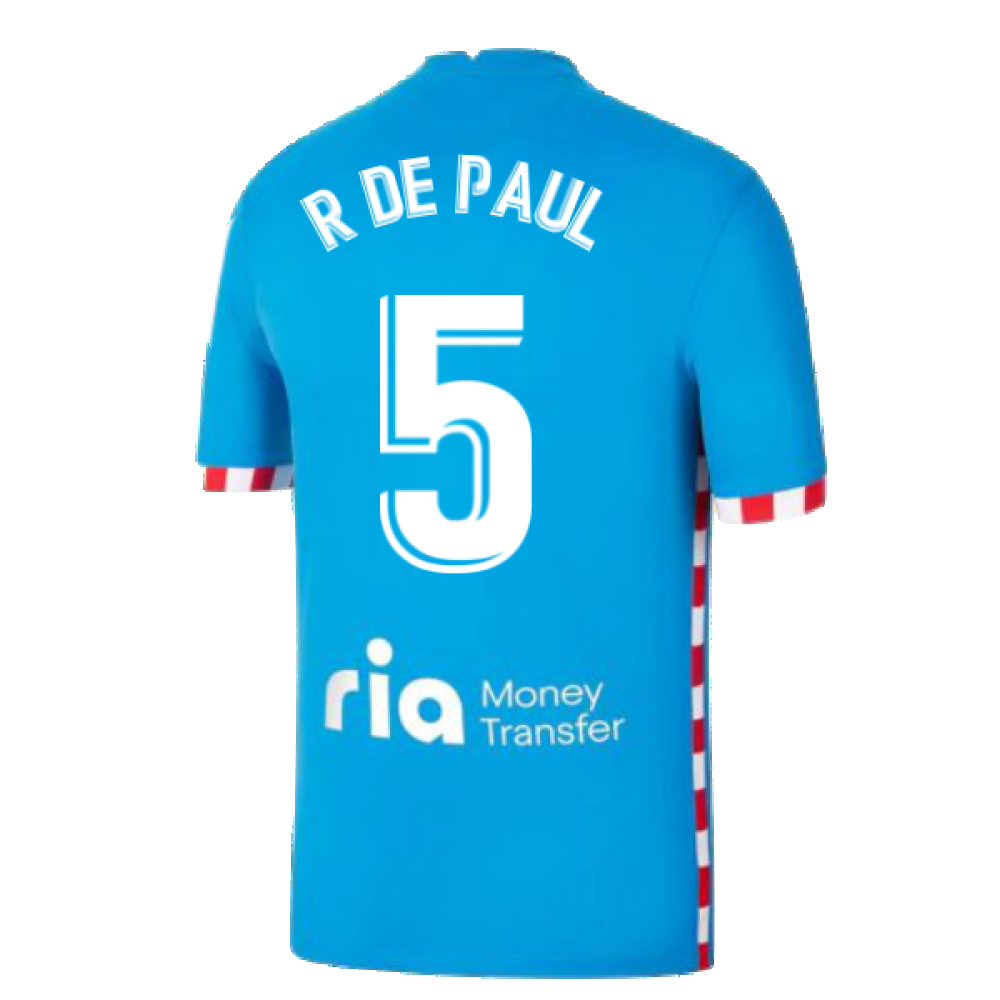 2021-2022 Atletico Madrid 3rd Shirt (R DE PAUL 5)