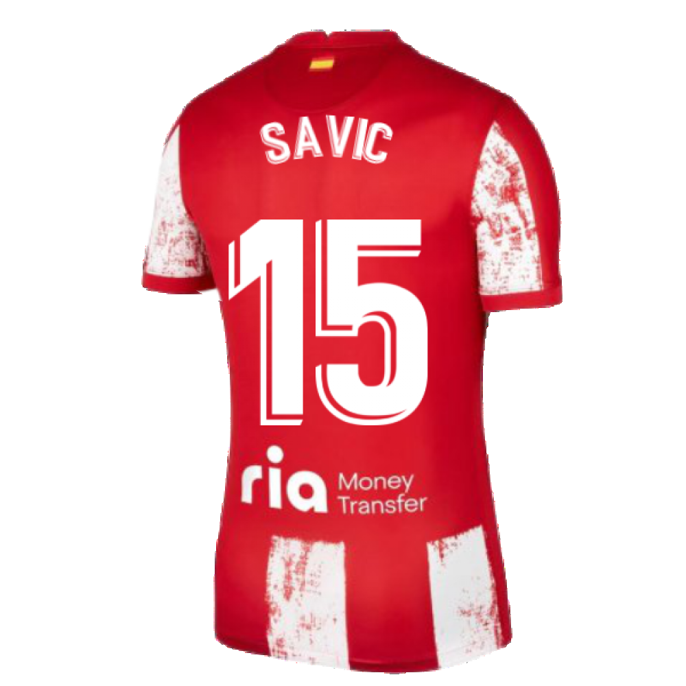 2021-2022 Atletico Madrid Home Shirt (Kids) (SAVIC 15)