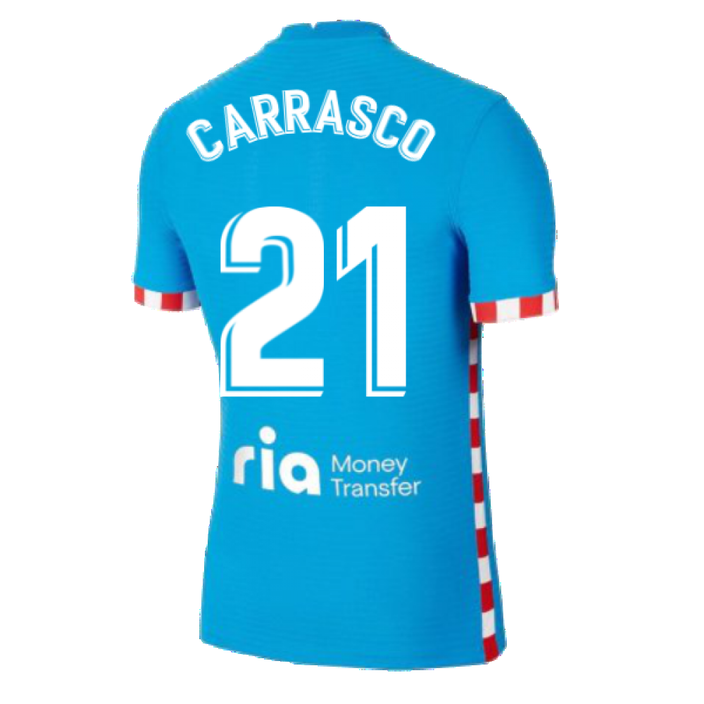 2021-2022 Atletico Madrid Vapor 3rd Shirt (CARRASCO 21)