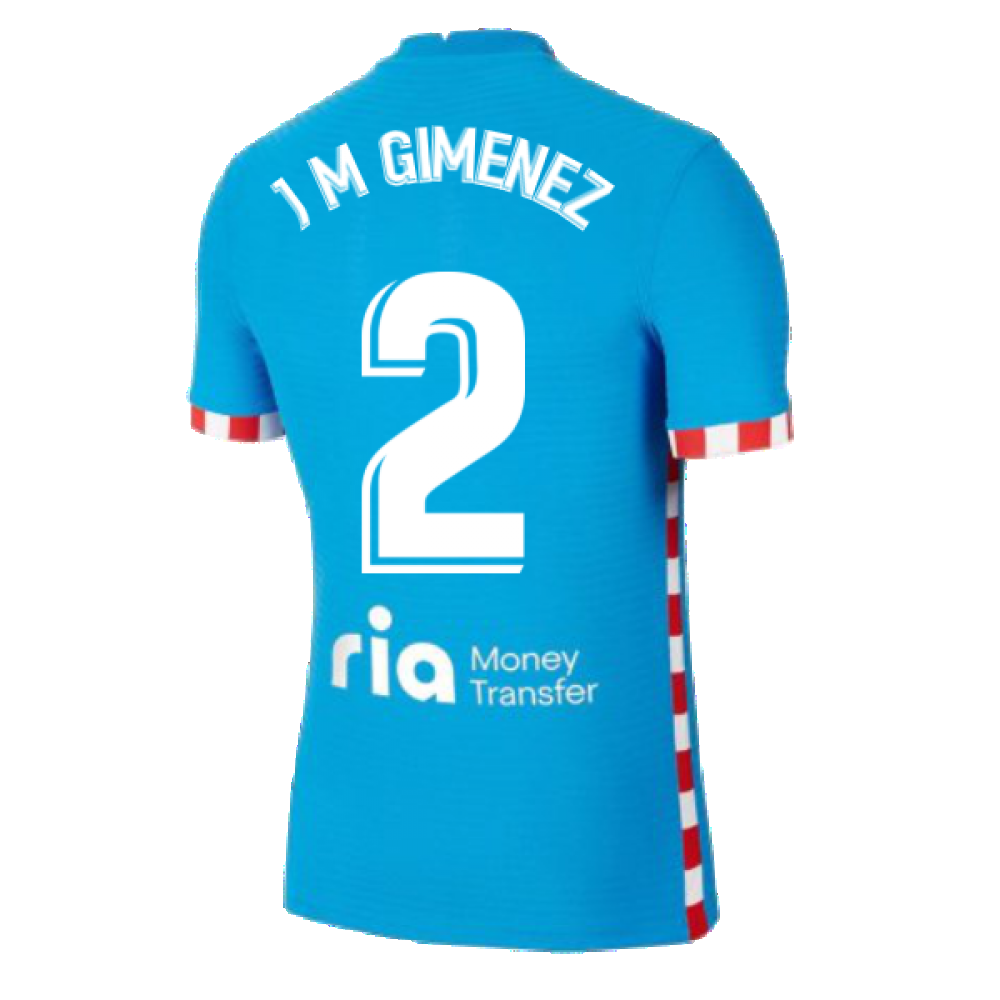 2021-2022 Atletico Madrid Vapor 3rd Shirt (J M GIMENEZ 2)