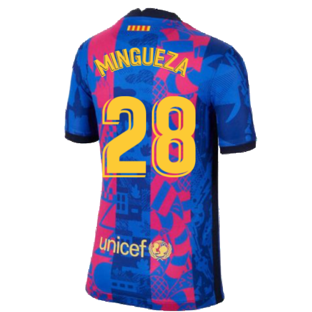 2021-2022 Barcelona 3rd Shirt (Kids) (MINGUEZA 28)