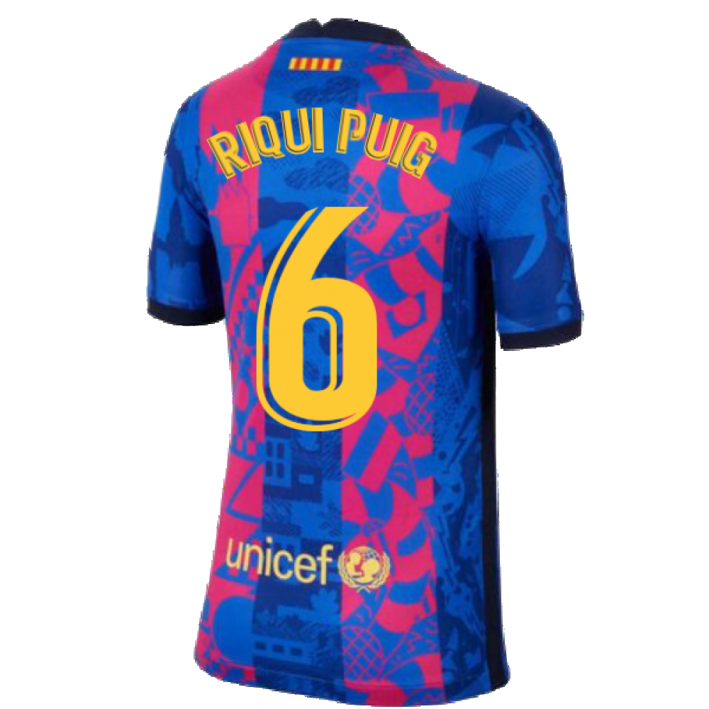 2021-2022 Barcelona 3rd Shirt (Kids) (RIQUI PUIG 6)