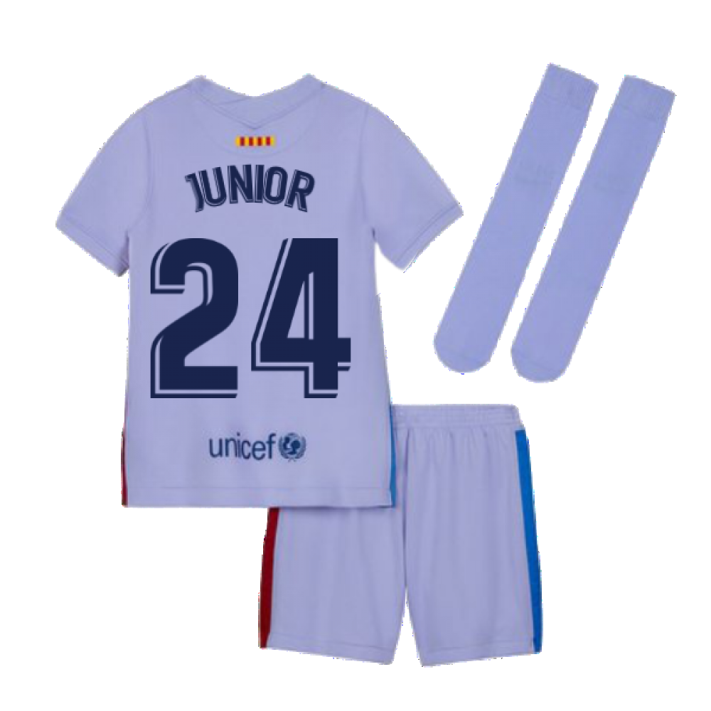 2021-2022 Barcelona Away Mini Kit (Kids) (JUNIOR 24)