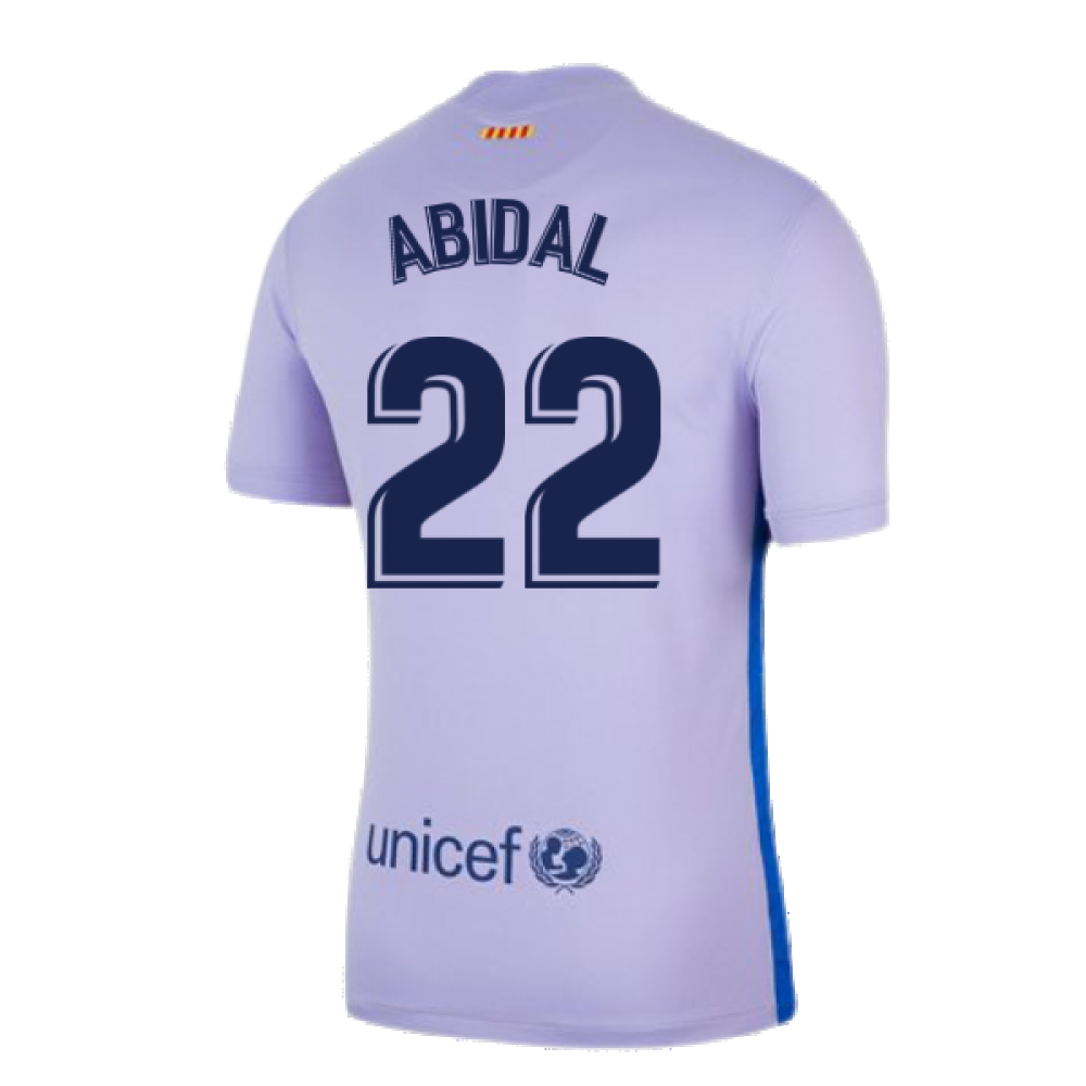 2021-2022 Barcelona Away Shirt (ABIDAL 22)