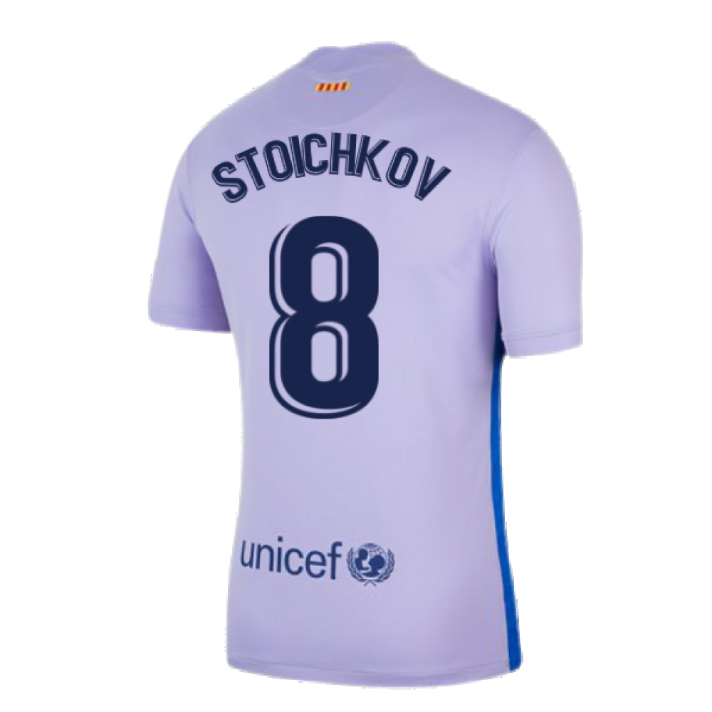 2021-2022 Barcelona Away Shirt (Kids) (STOICHKOV 8)