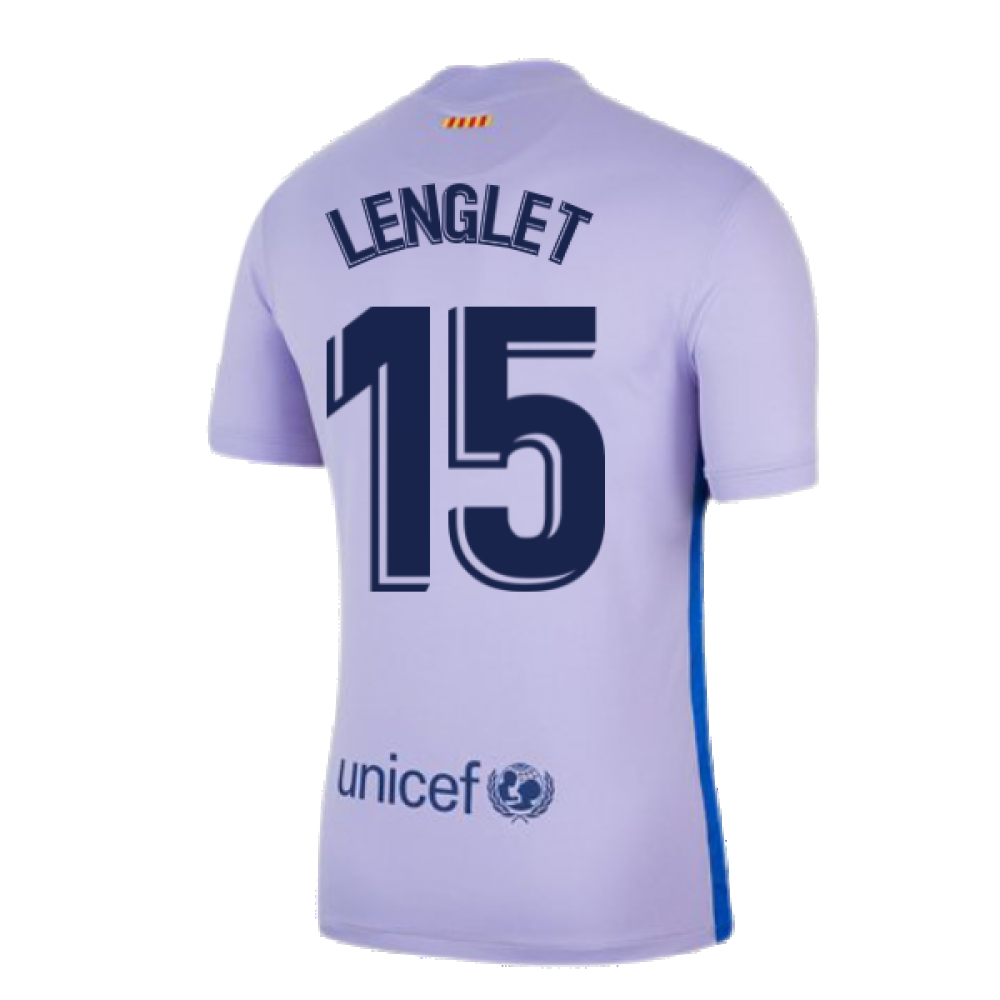 2021-2022 Barcelona Away Shirt (LENGLET 15)