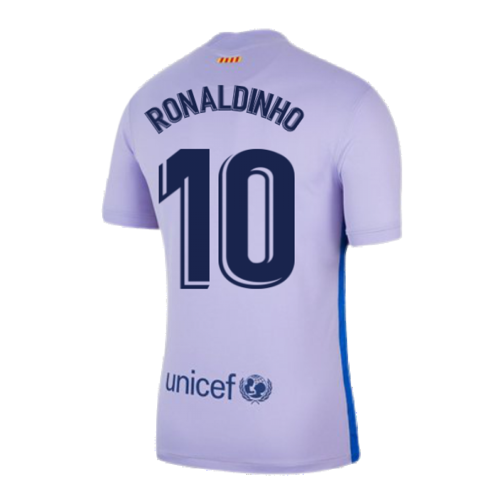 2021-2022 Barcelona Away Shirt (RONALDINHO 10)