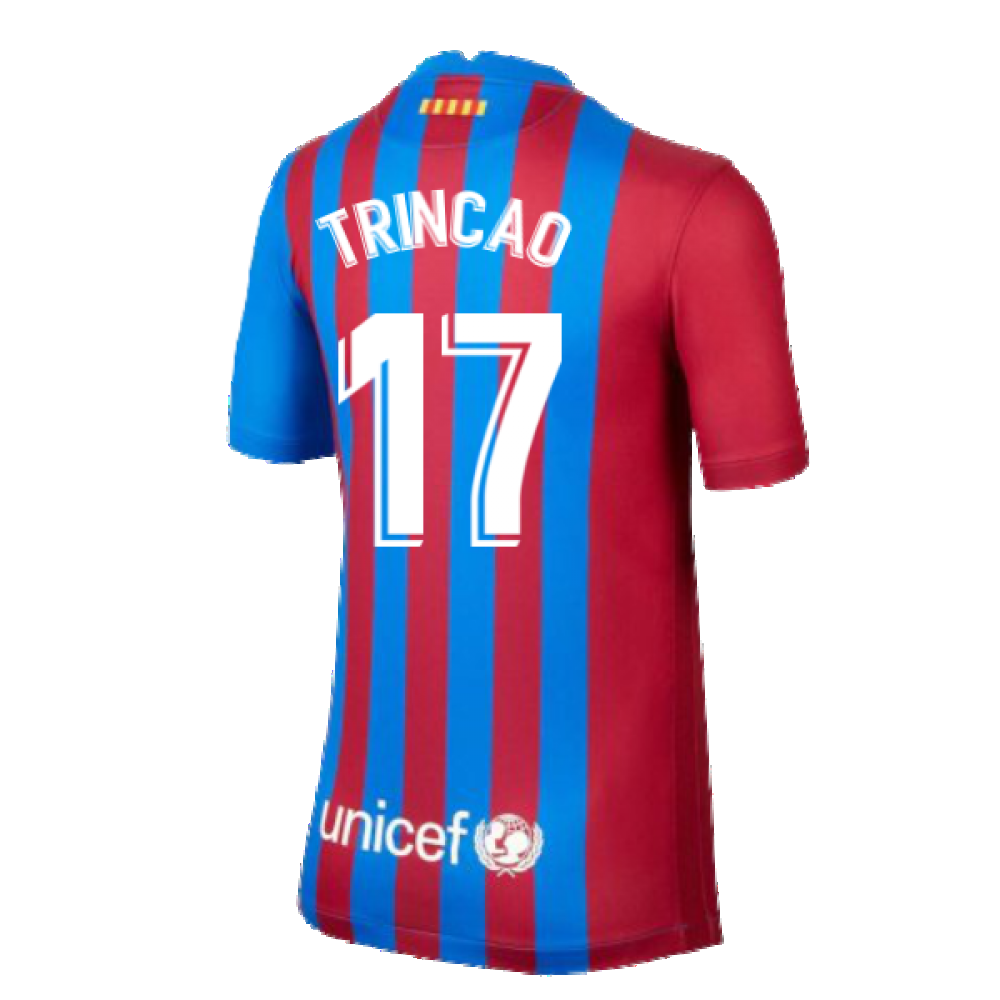 2021-2022 Barcelona Home Shirt (Kids) (TRINCAO 17)