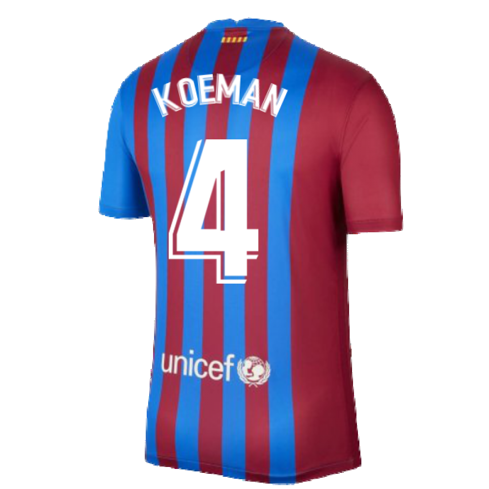 2021-2022 Barcelona Home Shirt (KOEMAN 4)