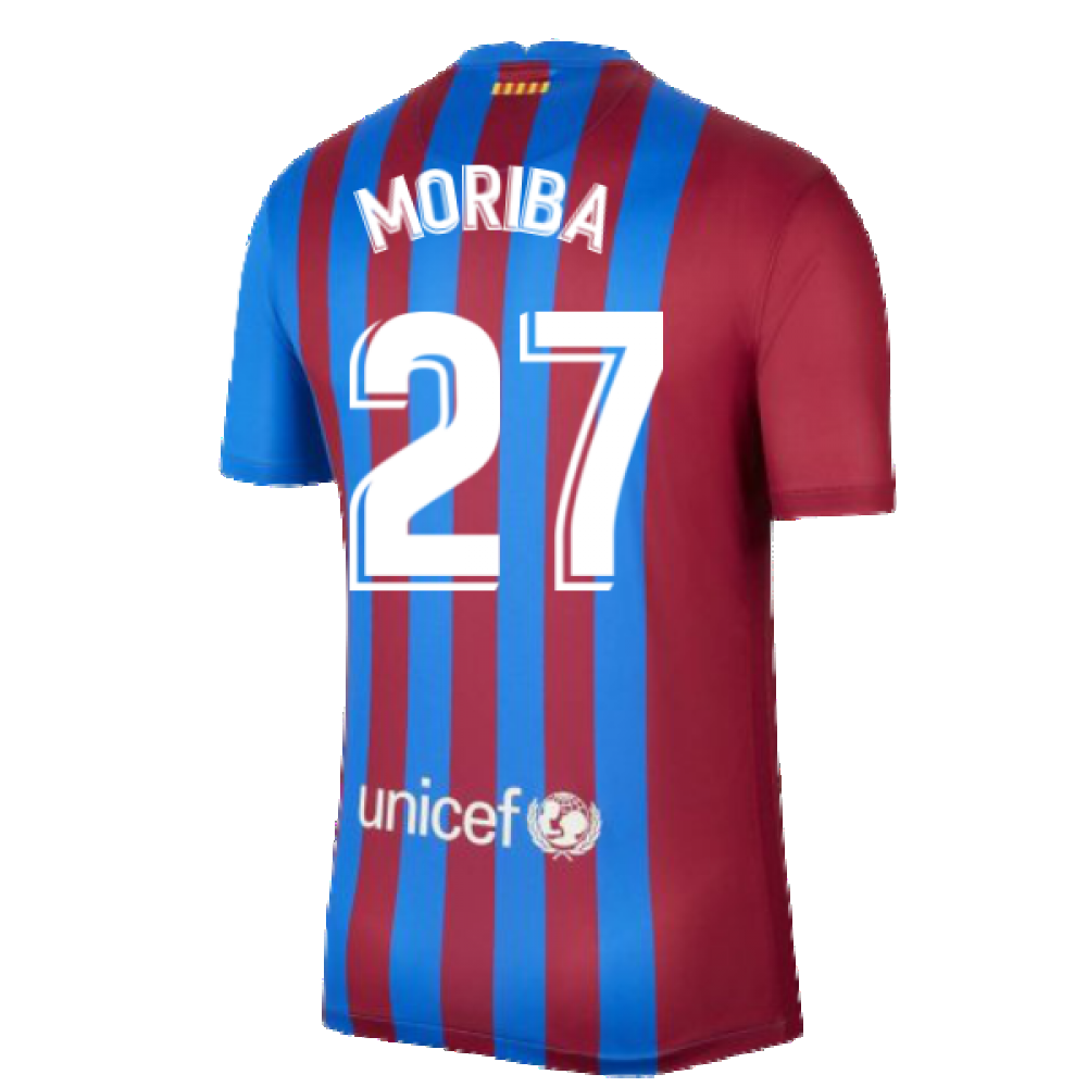 2021-2022 Barcelona Home Shirt (MORIBA 27)