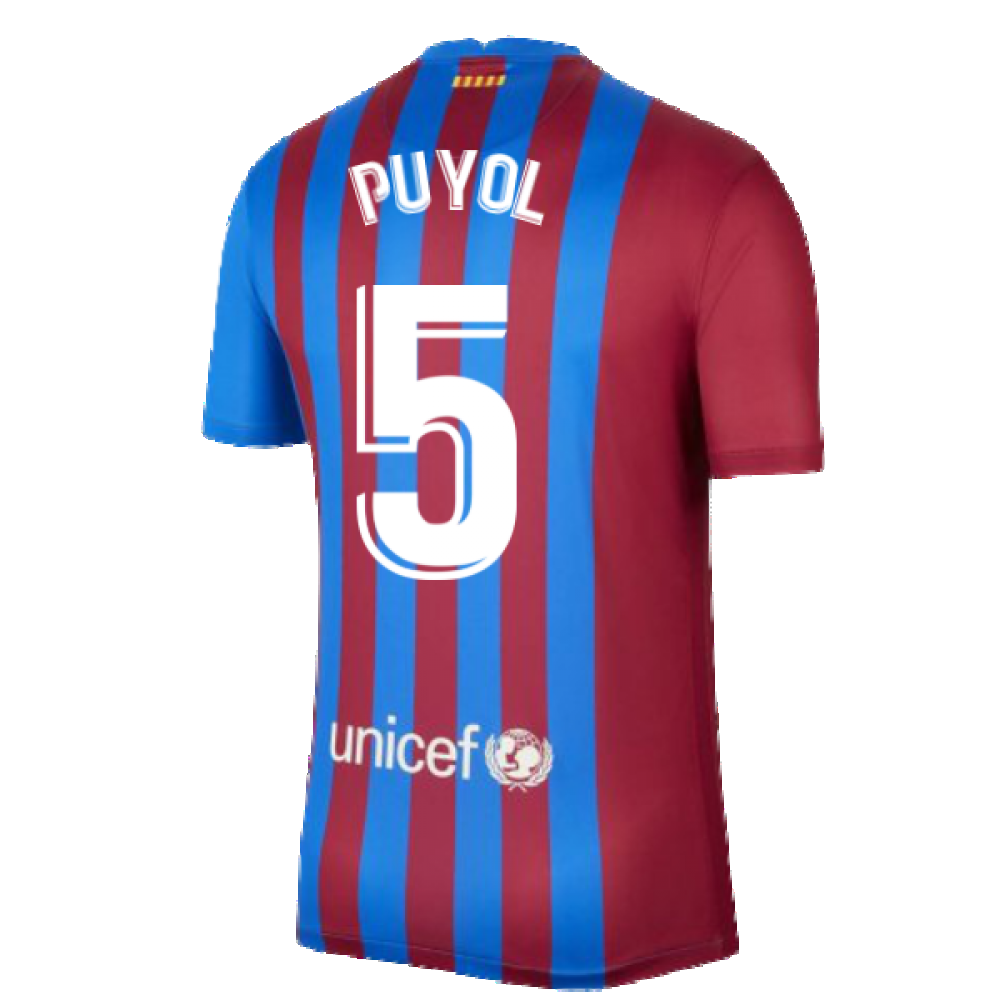 2021-2022 Barcelona Home Shirt (PUYOL 5)