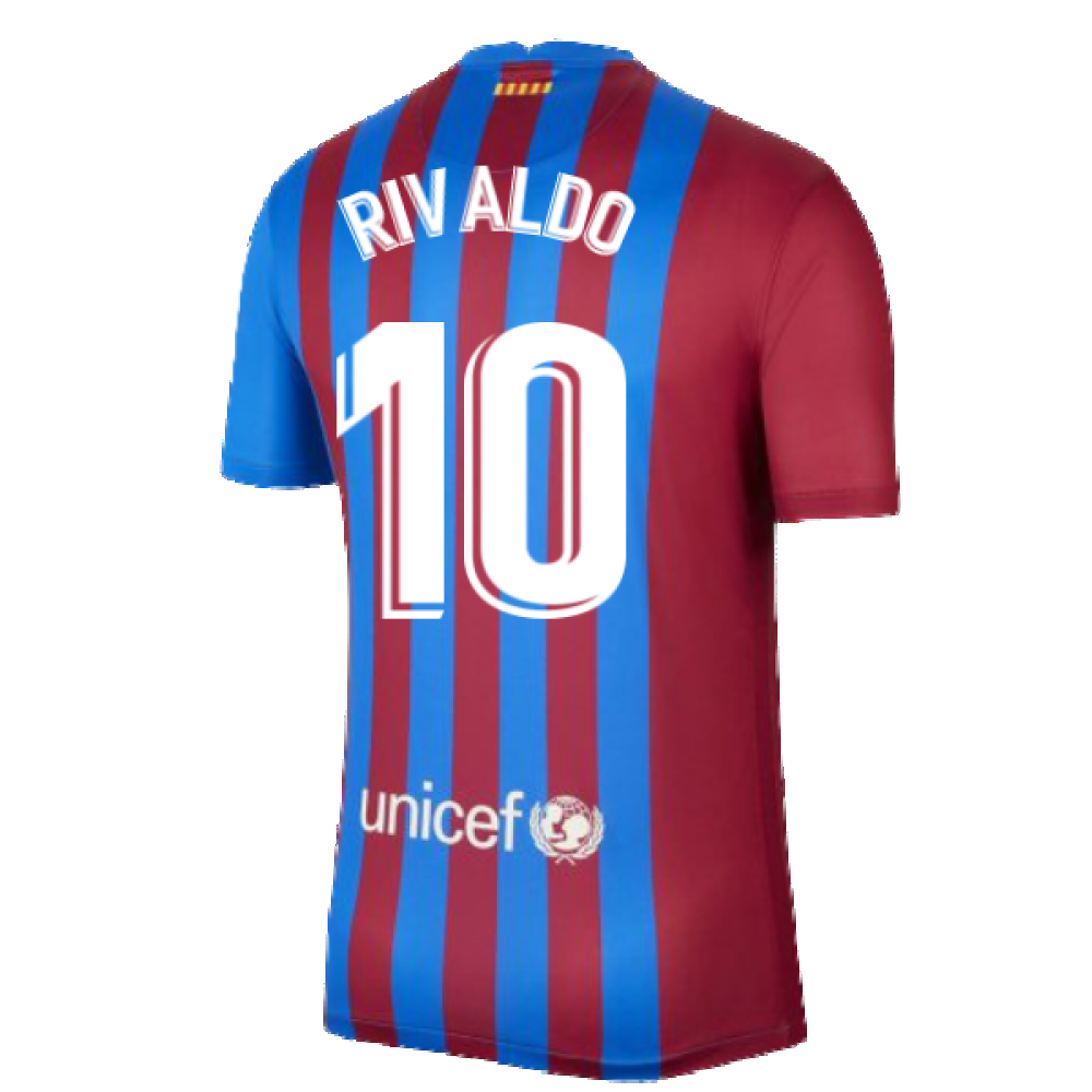 2021-2022 Barcelona Home Shirt (RIVALDO 10)