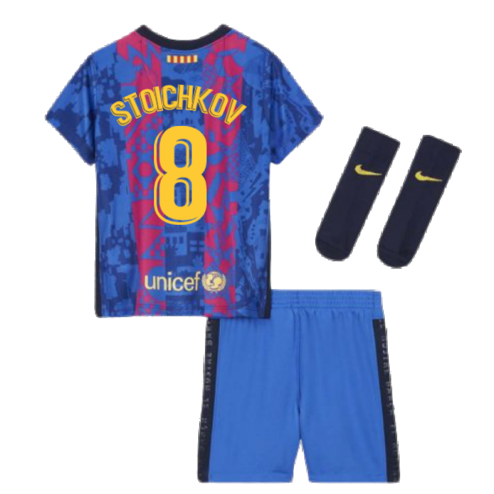 2021-2022 Barcelona Infants 3rd Kit (STOICHKOV 8)