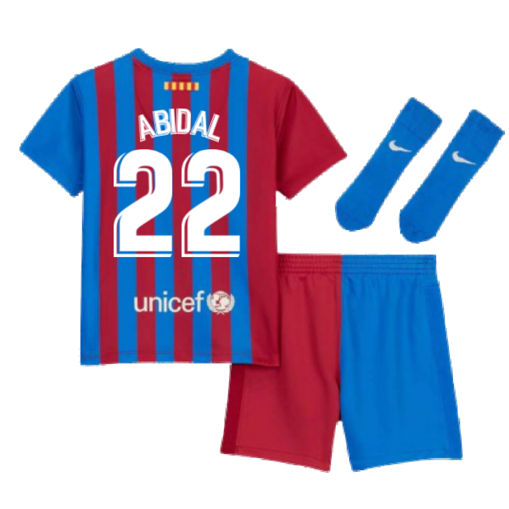 2021-2022 Barcelona Infants Home Kit (ABIDAL 22)