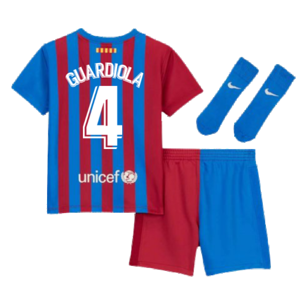 2021-2022 Barcelona Infants Home Kit (GUARDIOLA 4)