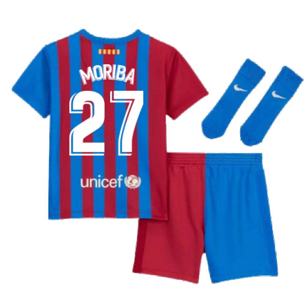 2021-2022 Barcelona Infants Home Kit (MORIBA 27)