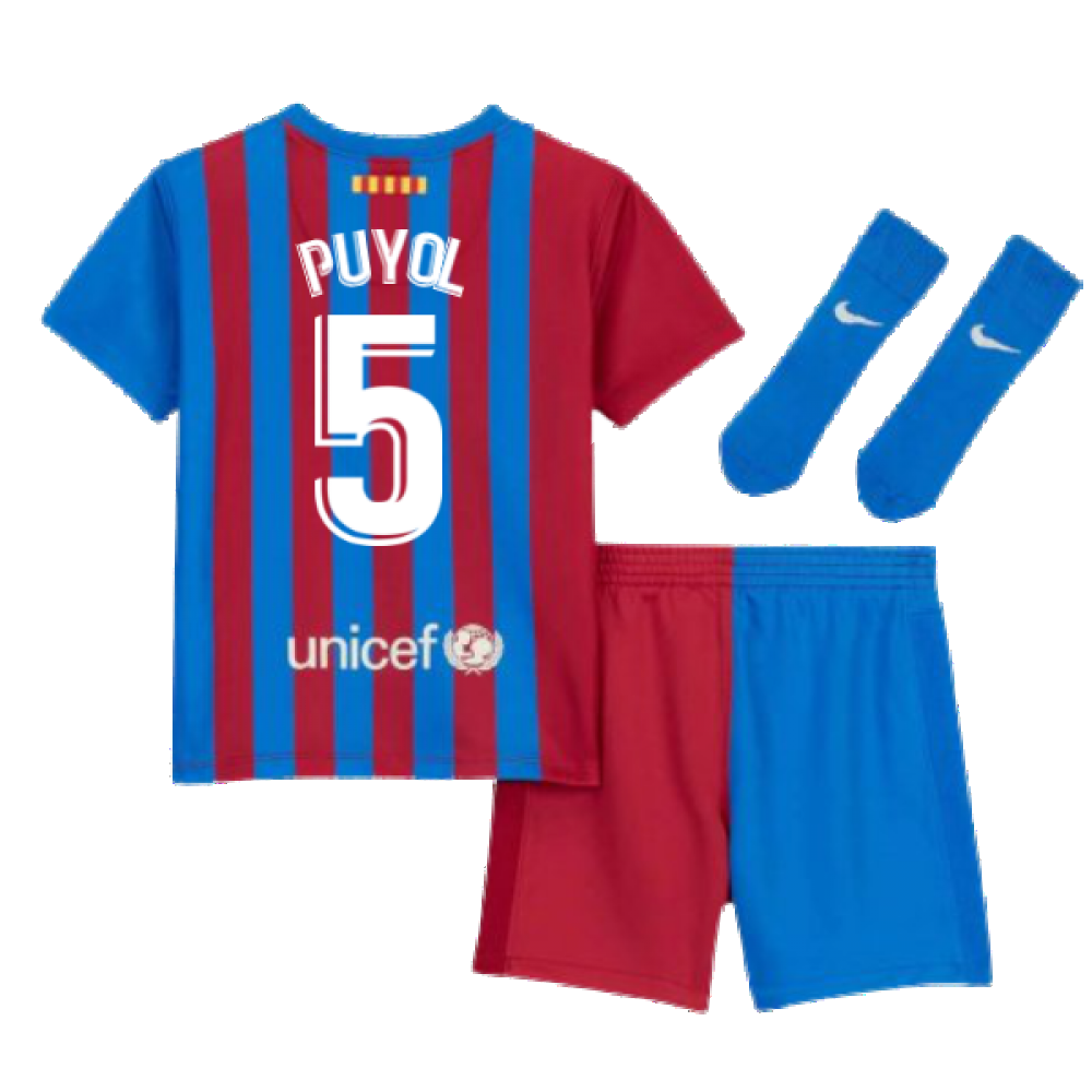 2021-2022 Barcelona Infants Home Kit (PUYOL 5)