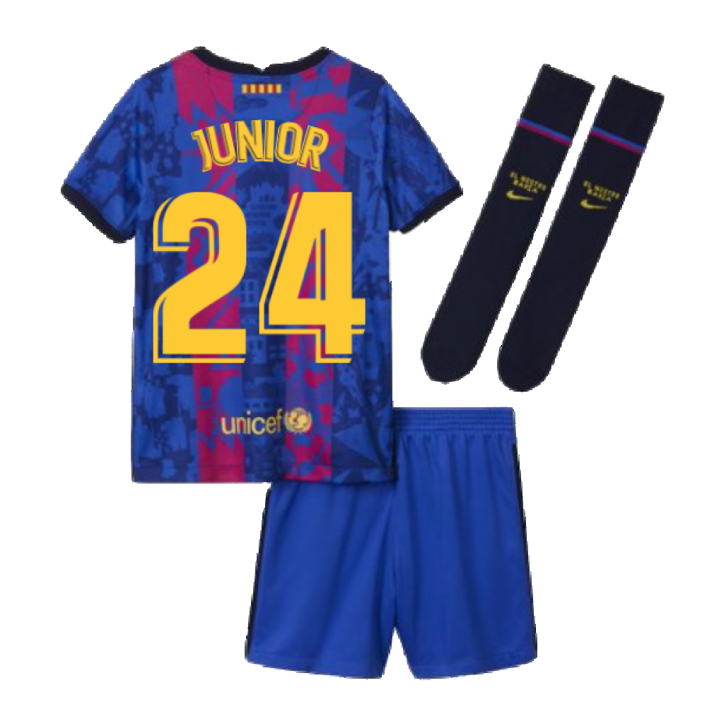 2021-2022 Barcelona Third Mini Kit (JUNIOR 24)