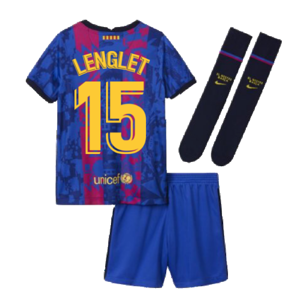 2021-2022 Barcelona Third Mini Kit (LENGLET 15)