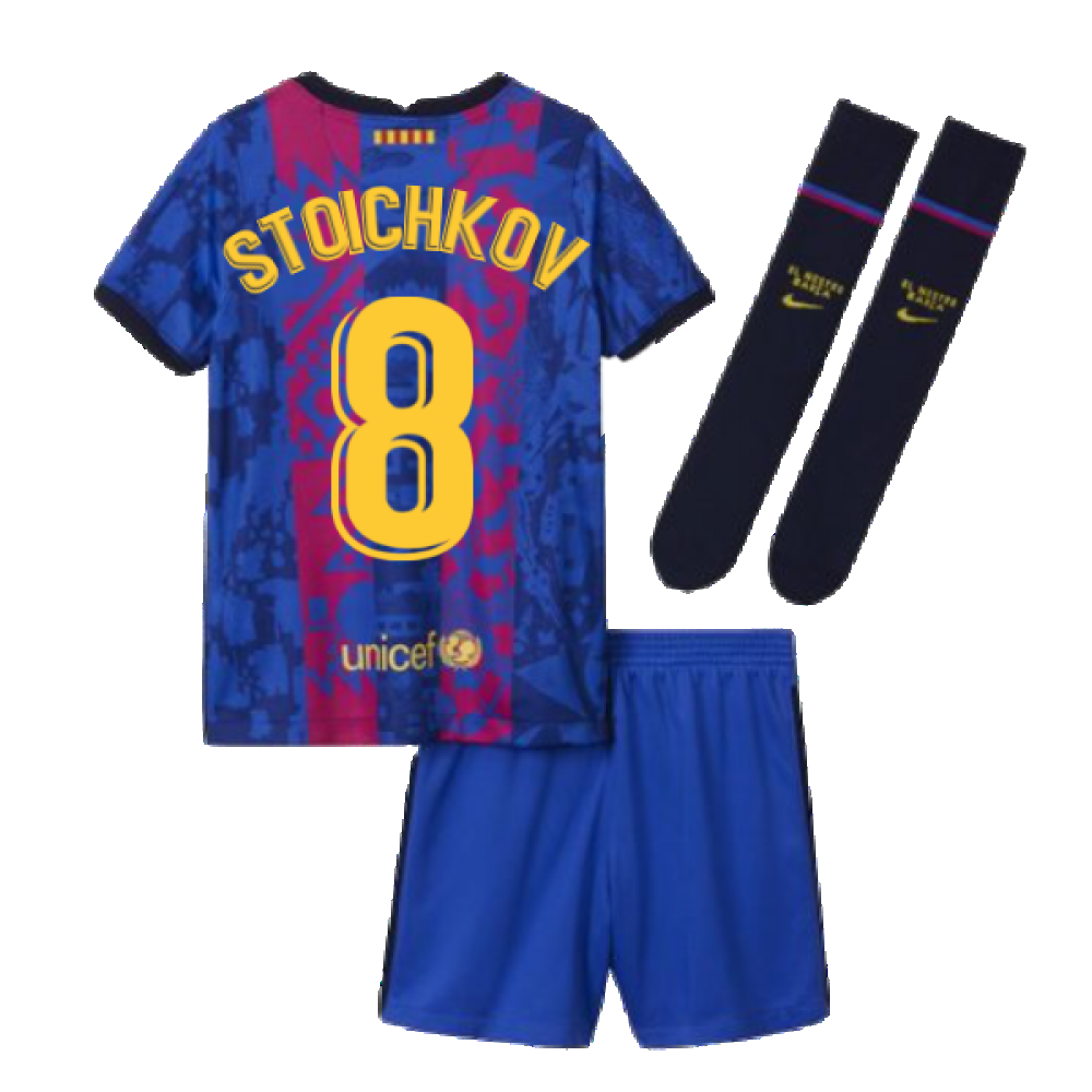 2021-2022 Barcelona Third Mini Kit (STOICHKOV 8)