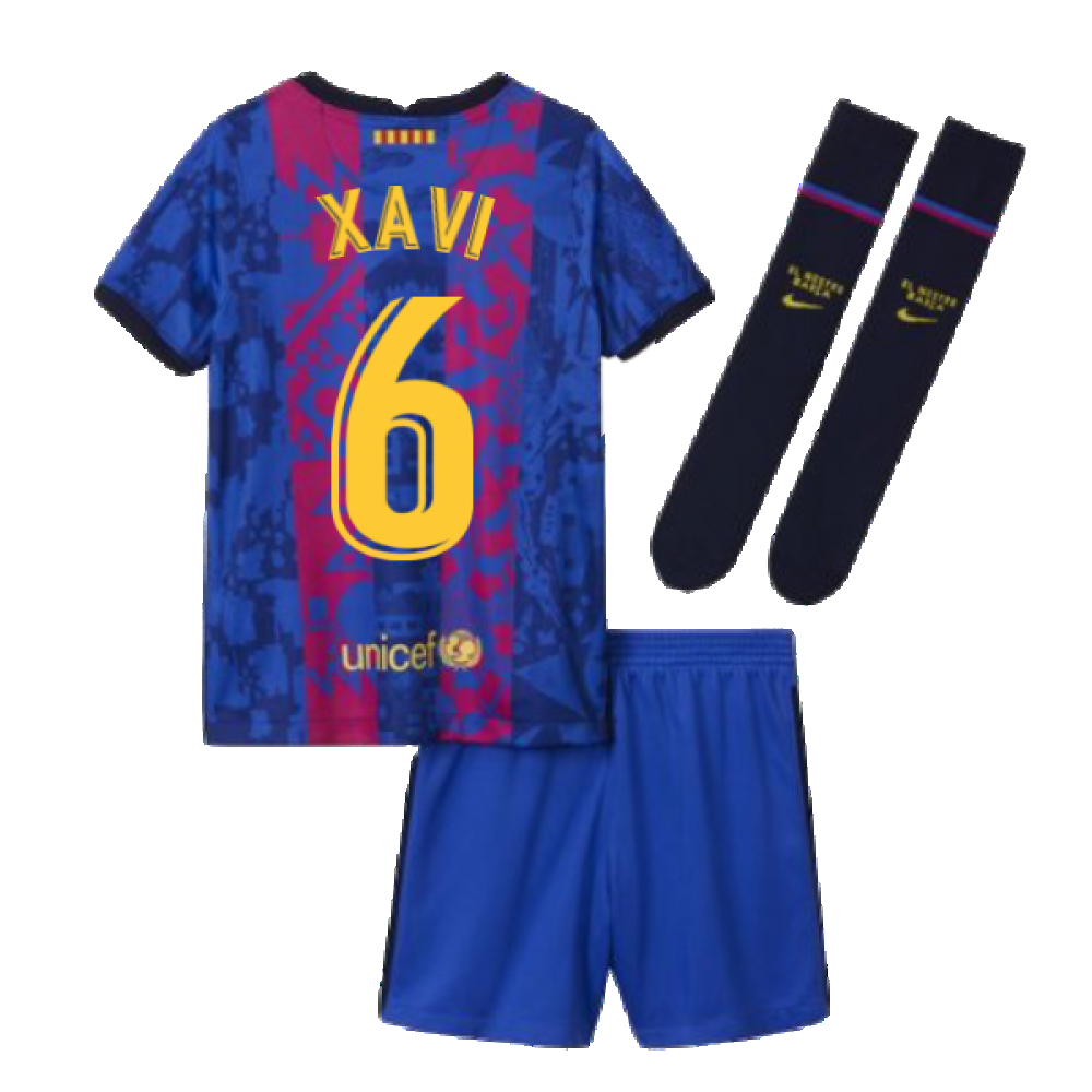 2021-2022 Barcelona Third Mini Kit (XAVI 6)