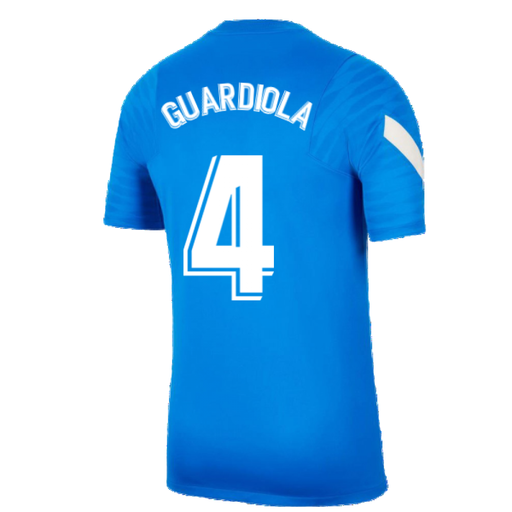 2021-2022 Barcelona Training Shirt (Blue) (GUARDIOLA 4)