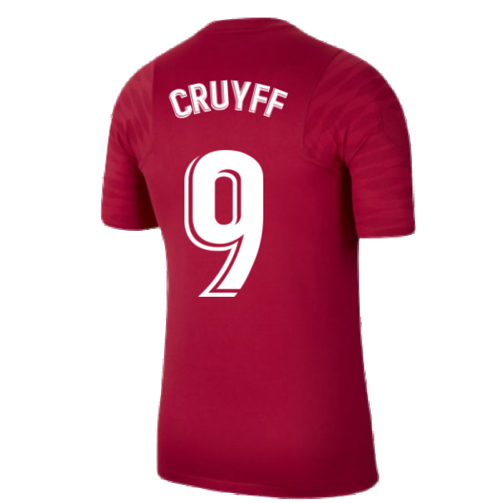 2021-2022 Barcelona Training Shirt (Noble Red) (CRUYFF 9)