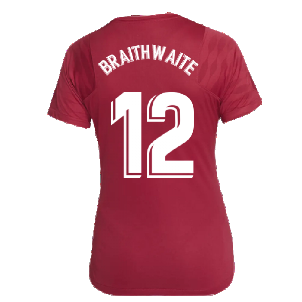 2021-2022 Barcelona Training Shirt (Noble Red) - Womens (BRAITHWAITE 12)