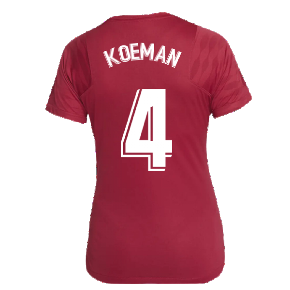 2021-2022 Barcelona Training Shirt (Noble Red) - Womens (KOEMAN 4)