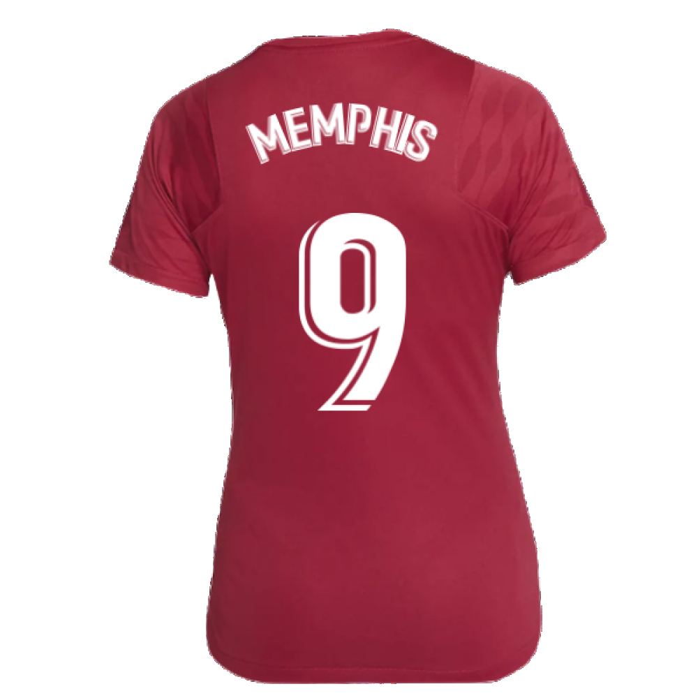 2021-2022 Barcelona Training Shirt (Noble Red) - Womens (MEMPHIS 9)