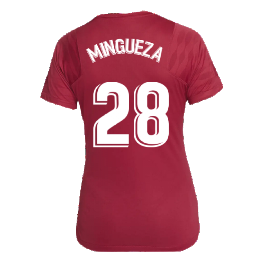 2021-2022 Barcelona Training Shirt (Noble Red) - Womens (MINGUEZA 28)