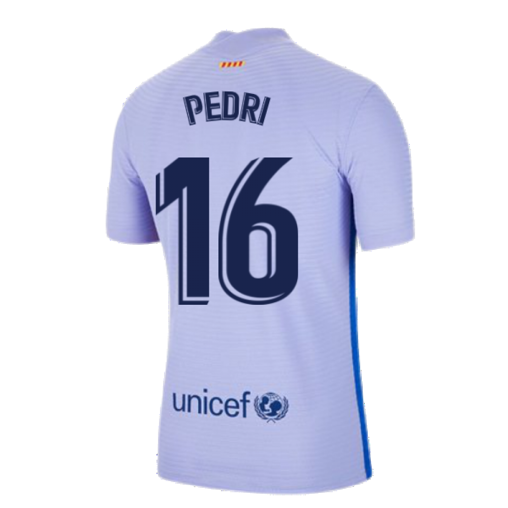 2021-2022 Barcelona Vapor Away Shirt (PEDRI 16)