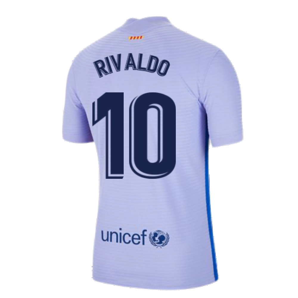 2021-2022 Barcelona Vapor Away Shirt (RIVALDO 10)