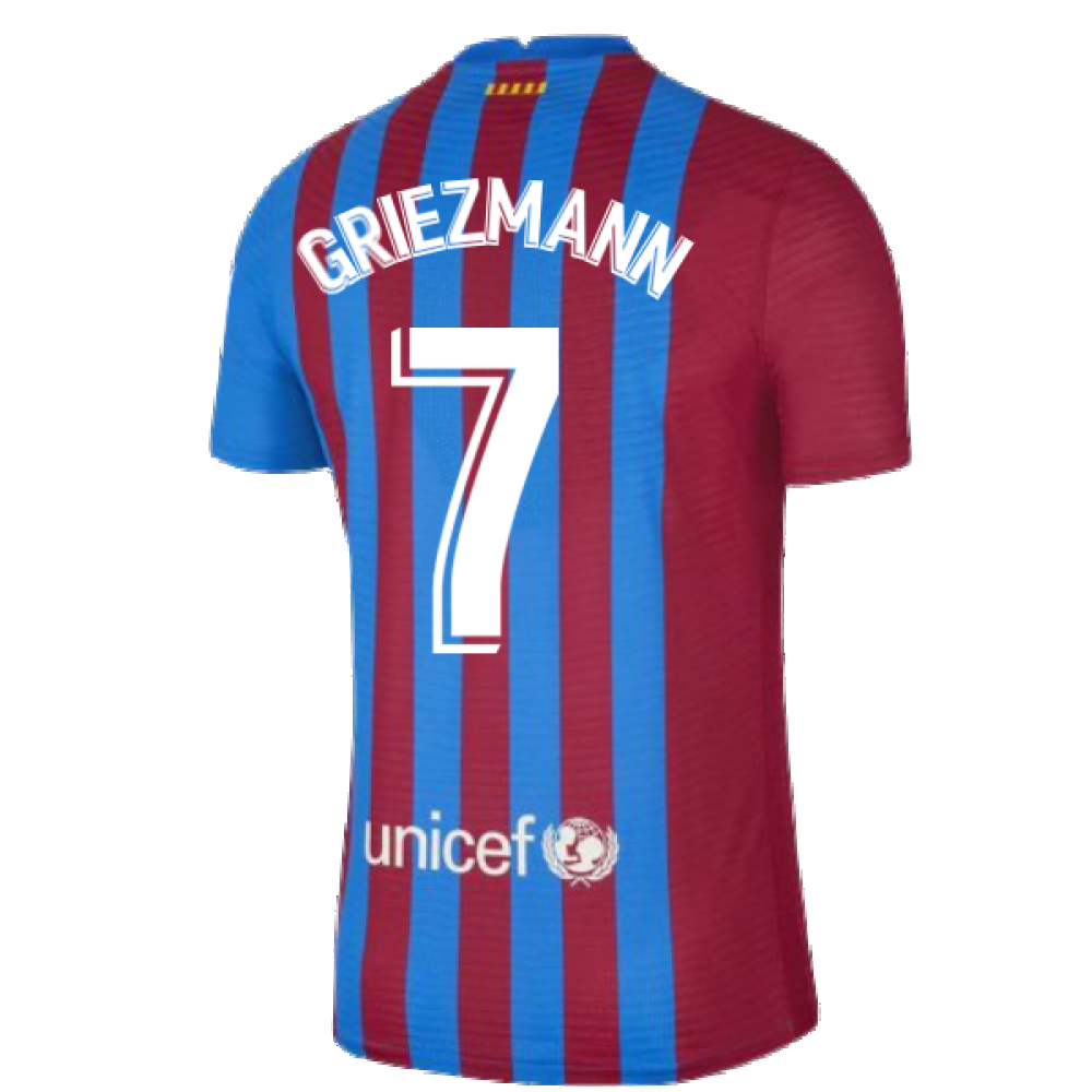 2021-2022 Barcelona Vapor Match Home Shirt (GRIEZMANN 7)