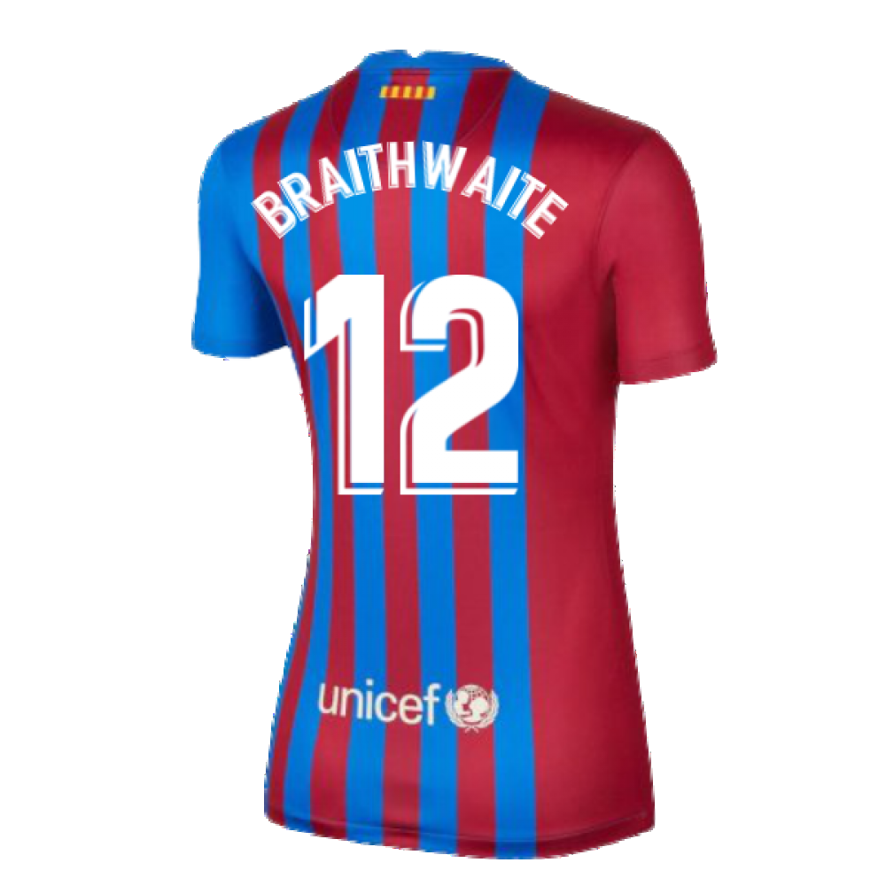 2021-2022 Barcelona Womens Home Shirt (BRAITHWAITE 12)