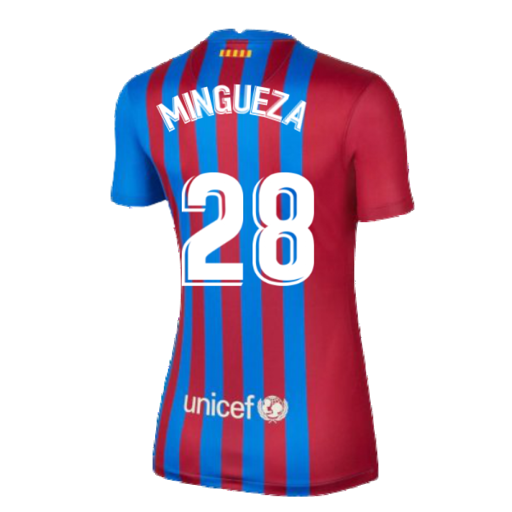 2021-2022 Barcelona Womens Home Shirt (MINGUEZA 28)