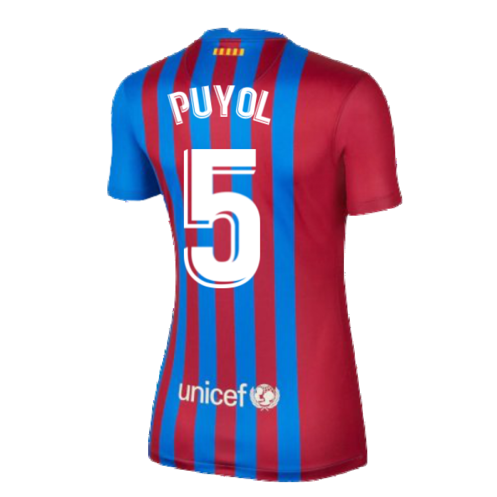 2021-2022 Barcelona Womens Home Shirt (PUYOL 5)