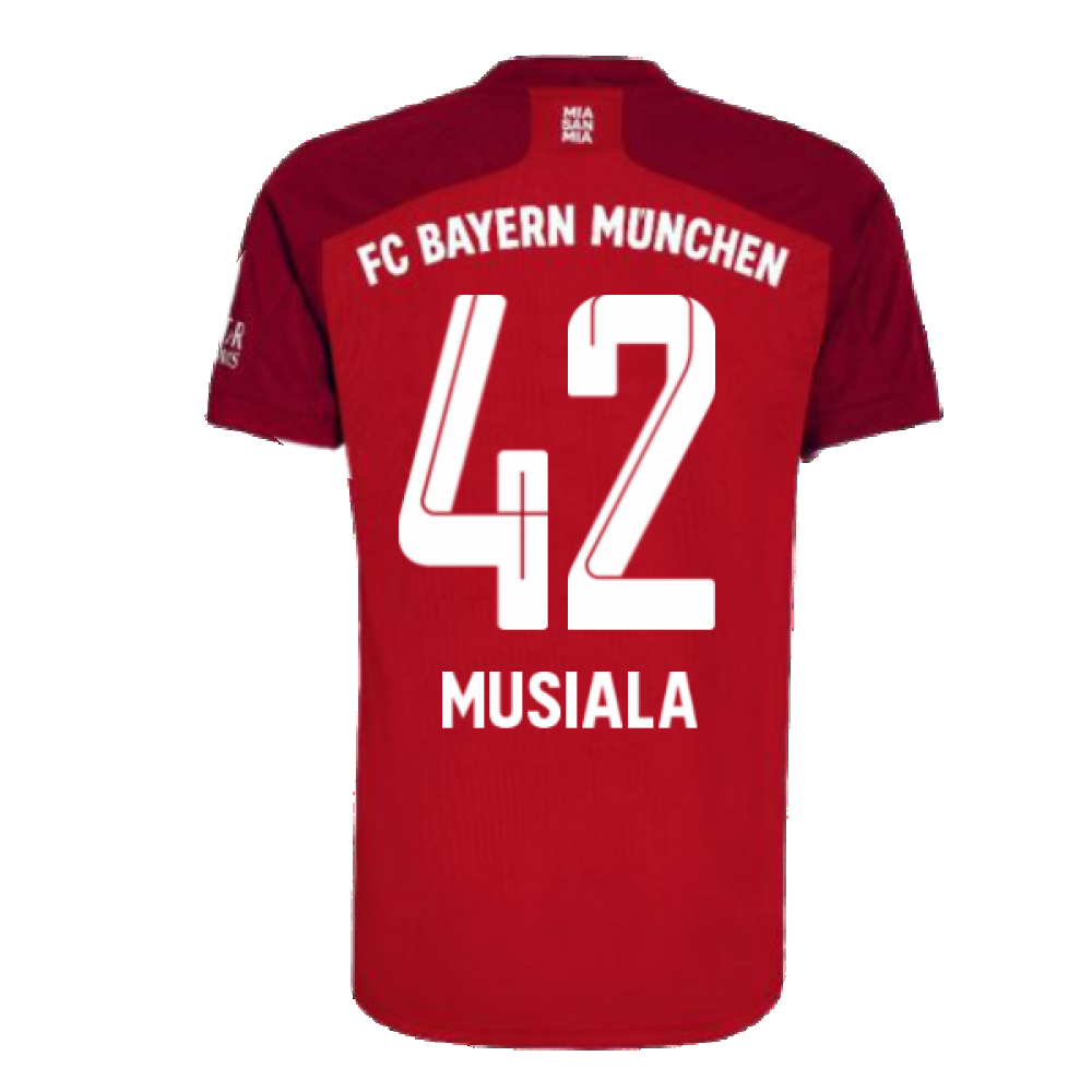 2021-2022 Bayern Munich Home Shirt (MUSIALA 42)