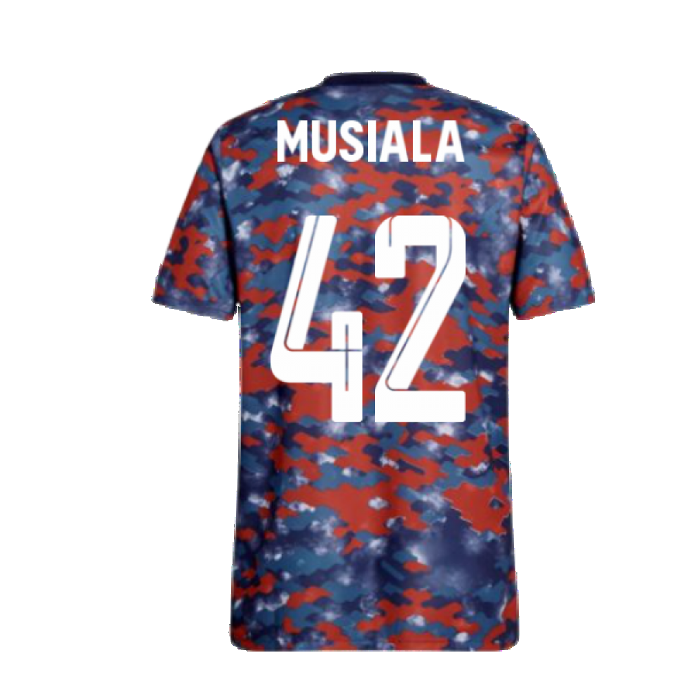 2021-2022 Bayern Munich Pre-Match Jersey (Dark Marine) - Kids (MUSIALA 42)