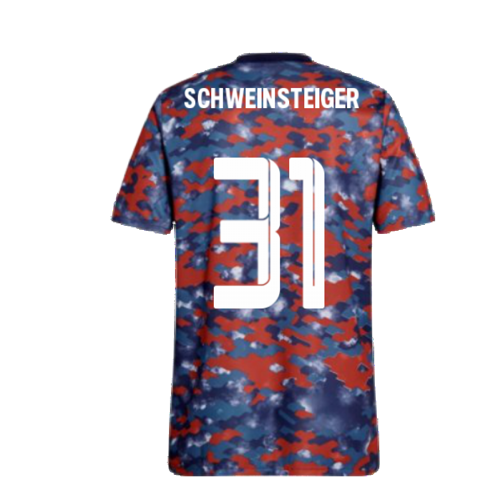 2021-2022 Bayern Munich Pre-Match Jersey (Dark Marine) - Kids (SCHWEINSTEIGER 31)