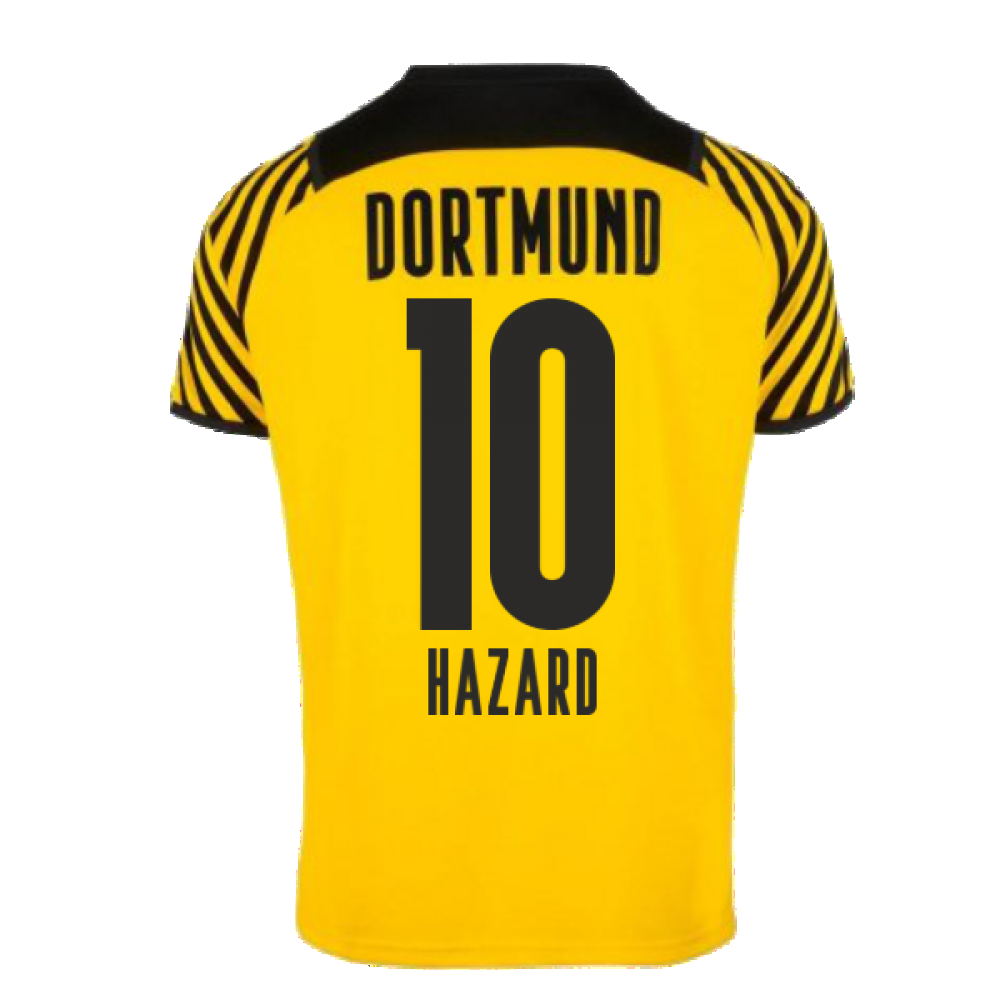 2021-2022 Borussia Dortmund Authentic Home Shirt (HAZARD 10)