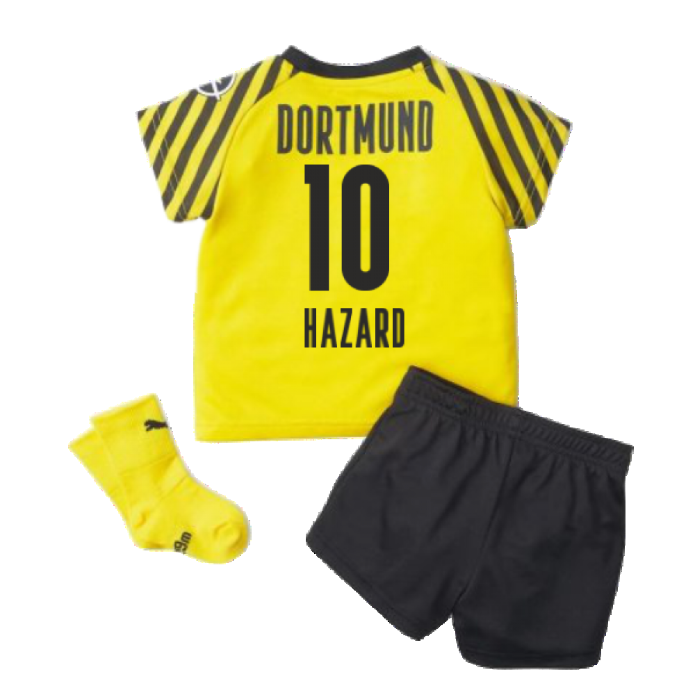 2021-2022 Borussia Dortmund Home Baby Kit (HAZARD 10)