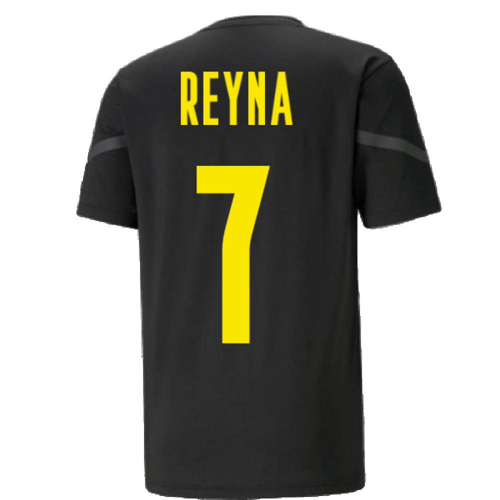 2021-2022 Borussia Dortmund Pre Match Shirt (Black) - Kids (REYNA 7)