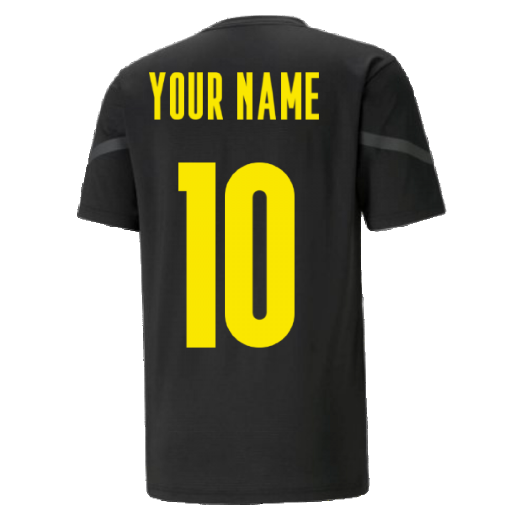 2021-2022 Borussia Dortmund Pre Match Shirt (Black) - Kids (Your Name)