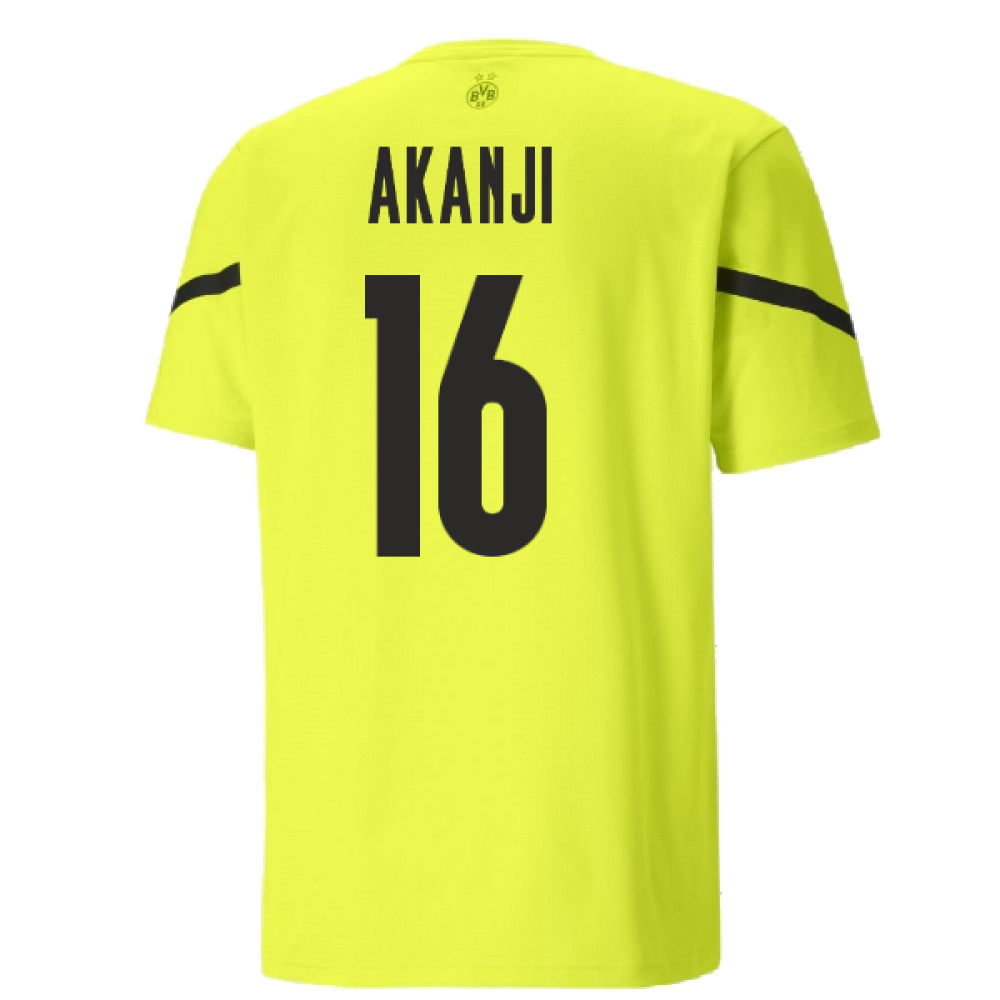 2021-2022 Borussia Dortmund Pre Match Shirt (Yellow) (AKANJI 16)